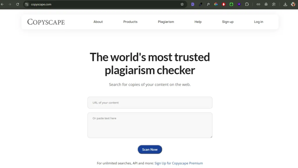5 Best Plagiarism Checkers Content Writers Should Try in 2026: Best Plagiarism Checker for Writers 3 Copyscape: Best Duplicate Content Checker for Bloggers and Websites