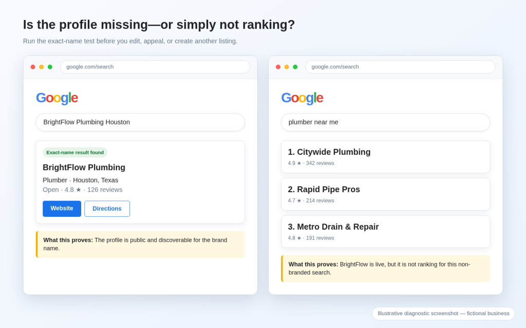 Why Is My Google Business Profile Not Showing