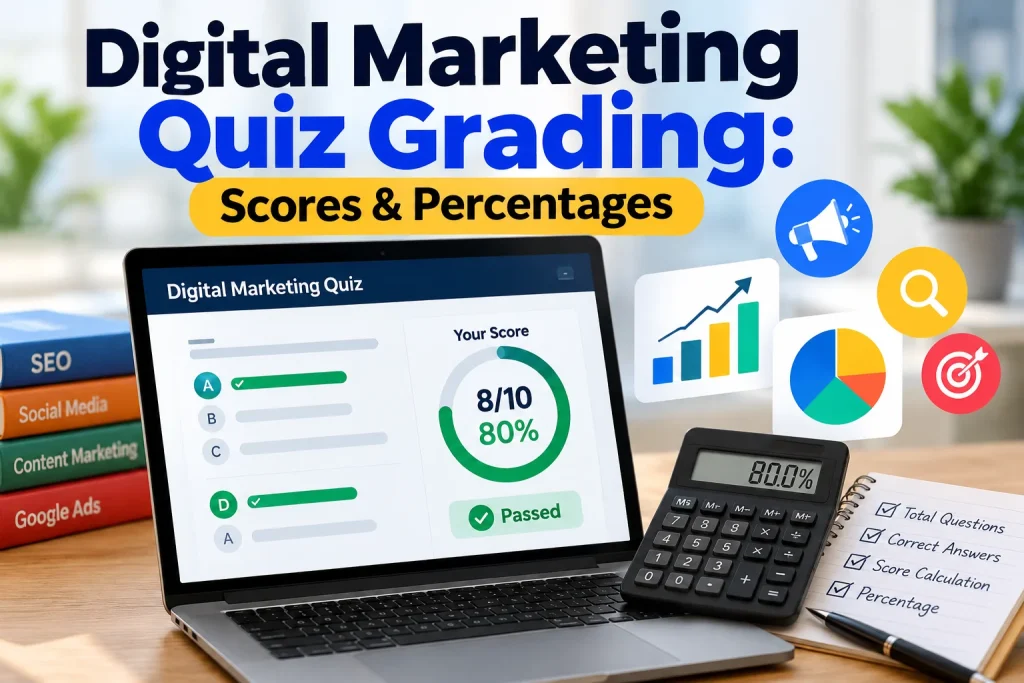 Digital Marketing Quiz Grading: